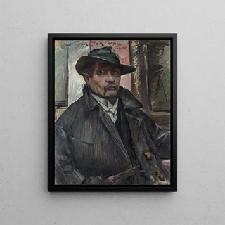 Lovis Corinth - SelfPortrait with Hat and Coat.webp