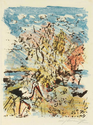 Lovis Corinth - Wiese mit Storch und Frosch.webp
