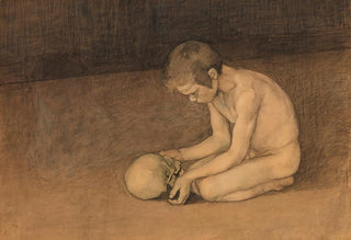 Magnus Enckell - Boy with Skull.webp