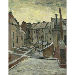 Maisons vues de l'arrière - Vincent van Gogh | Reproduction Tableau Décoration murale affiche copie
