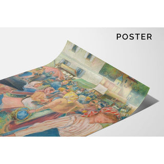 Marché à la volaille, Pontoise - Camille Pissarro | Reproduction Tableau Décoration murale affiche copie