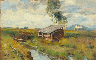 Marie Egner - Summer in the Salzburg moors with a view of the fortress.webp