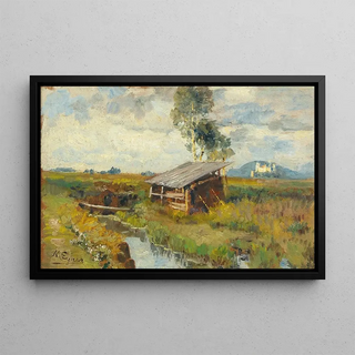 Marie Egner - Summer in the Salzburg moors with a view of the fortress.webp