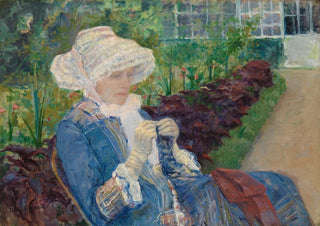 Mary Cassatt - Lydia Crocheting in the Garden at Marly.webp