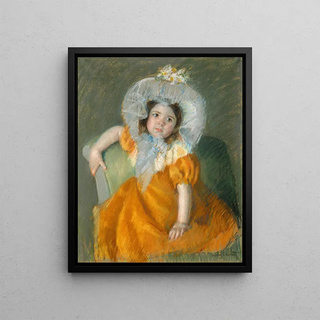 Mary Cassatt - Margot in Orange Dress.webp