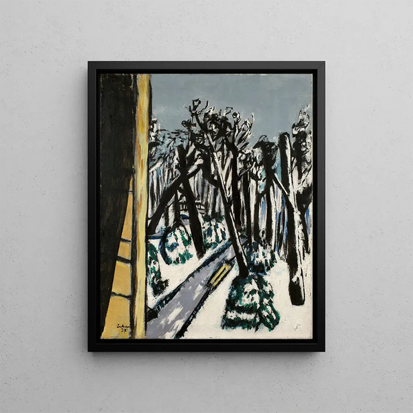 Zoo in inverno - Max Beckmann — quadro incorniciato alla parete