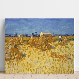 Moisson de blé en Provence - Vincent van Gogh | Reproduction Tableau Décoration murale affiche copie