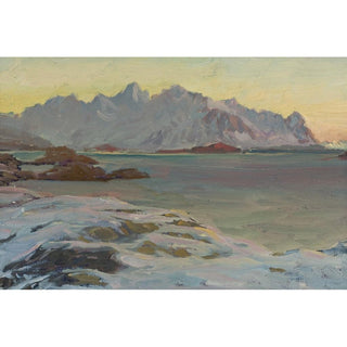 Montagnes. Étude du nord de la Norvège - Anna Boberg | Reproduction Tableau Décoration murale affiche copie