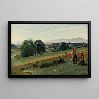 Mornex Au Fond, Le Môle de Jean-Baptiste-Camille Corot | Reproduction Tableau Décoration murale affiche copie