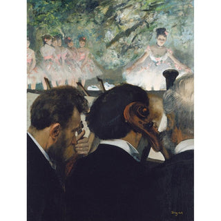 Musiciens d'orchestre - Edgar Degas | Reproduction Tableau Décoration murale affiche copie