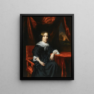 Nicolaes Maes - Portrait of a Lady In Black Dress.webp