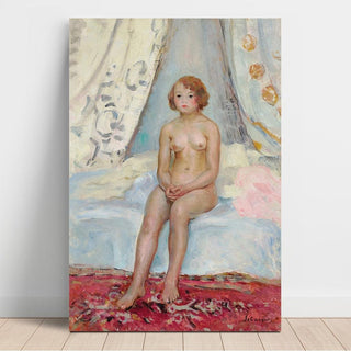 Nu Assis dans une Alcove - Henri Lebasque | Reproduction Tableau Décoration murale affiche copie