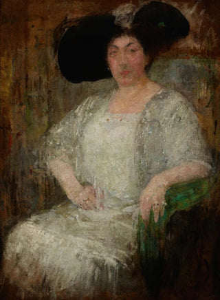 Olga Boznanska - Portrait of a French LadyWriter Gabrielle Rval.webp