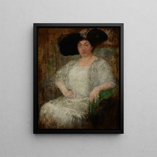 Olga Boznanska - Portrait of a French LadyWriter Gabrielle Rval.webp