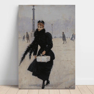 Parisienne sur la place de la Concorde - Jean Béraud | Reproduction Tableau Décoration murale affiche copie
