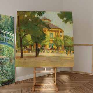 Pavillon de plaisance, Prater, Vienne - Carl Moll | Reproduction Tableau Décoration murale affiche copie