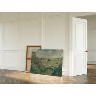 Paysage, Bazincourt - Camille Pissarro | Reproduction Tableau Décoration murale affiche copie