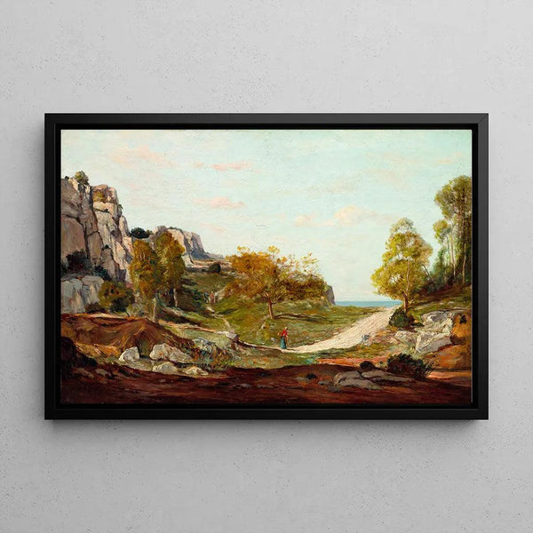Riproduzione del dipinto Paesaggio a Saint-André, vicino a Marsiglia di Paul Gauguin