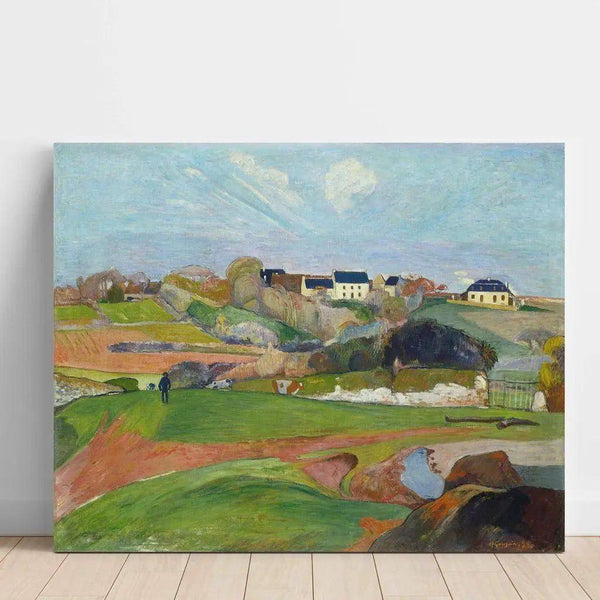 Riproduzione del dipinto Paesaggio a Pouldu di Paul Gauguin