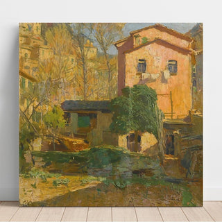 Paysage de la Riviera Ligure, Italie - Carl Moll | Reproduction Tableau Décoration murale affiche copie