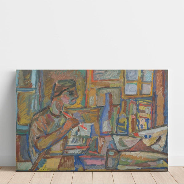 Riproduzione del dipinto Pittore nell'atelier - Sasza Blonder