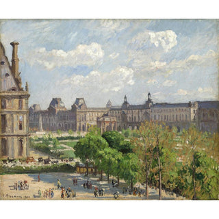 Place du Carrousel, Paris - Camille Pissarro | Reproduction Tableau Décoration murale affiche copie