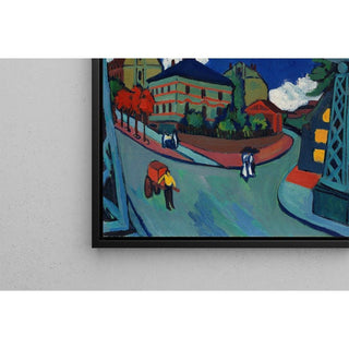 Pont ferroviaire sur la rue Löbtauer à Dresde - Ernst Ludwig Kirchner | Reproduction Tableau Décoration murale affiche copie