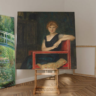 Portrait d'une dame - Franz von Stuck | Reproduction Tableau Décoration murale affiche copie