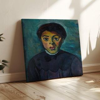 Portrait d'une fille - Alexander Kanoldt | Reproduction Tableau Décoration murale affiche copie