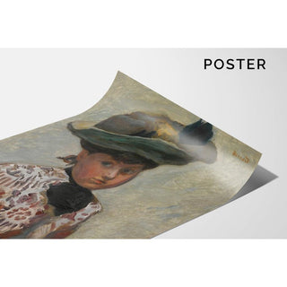 Portrait de Jeune Femme Or Le Chapeau - Pierre Bonnard | Reproduction Tableau Décoration murale affiche copie