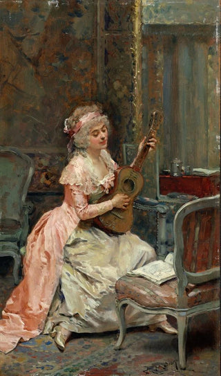 Raimundo de Madrazo y Garreta - Woman With A Guitar.webp