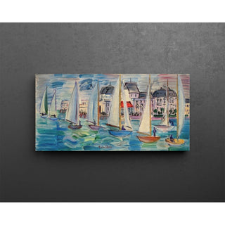 Régates à Deauville 1934 - Raoul Dufy | Reproduction Tableau Décoration murale affiche copie