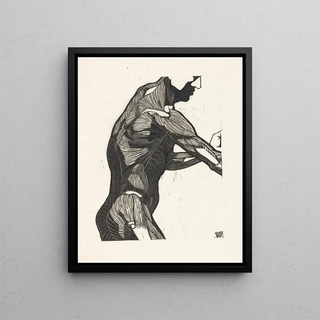 Reijer Stolk - Anatomische studie van de zij en armspieren van een man.webp