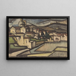 Reijer Stolk - Gezicht op een Italiaanse stad.webp