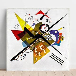 Reprodution tableau | Sur blanc II - Wassily Kandinsky | Reproduction Tableau Décoration murale affiche copie