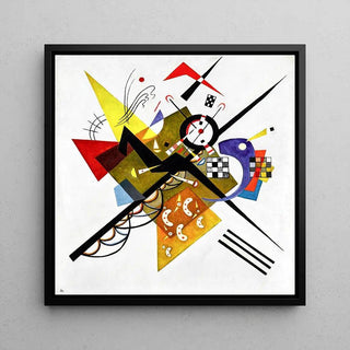 Reprodution tableau | Sur blanc II - Wassily Kandinsky | Reproduction Tableau Décoration murale affiche copie
