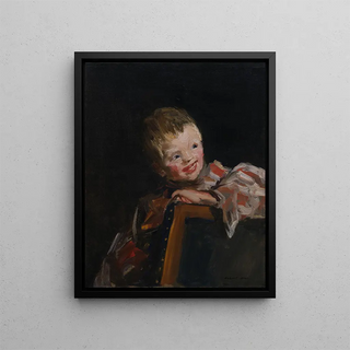 Robert Henri - Cory Cori Looking Over the Back of a Chair.webp