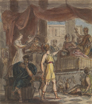 Robert Smirke - Study of a Roman Banquet Scene.webp