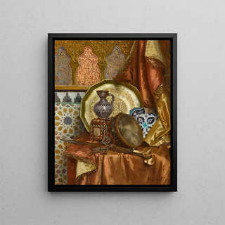 Rudolf Ernst - A Still life with Moroccan Objects.webp