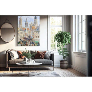 Rue de l’Épicerie, Rouen - Camille Pissarro | Reproduction Tableau Décoration murale affiche copie