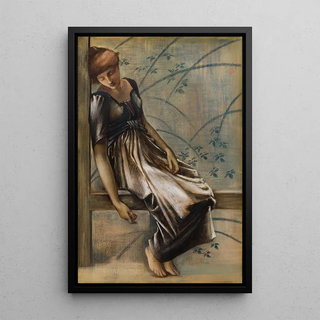 Sir Edward Coley BurneJones - The Briar Rose Series Study for The Garden Court III.webp