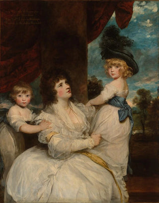Sir Joshua Reynolds - Portrait of Jane Countess of Harrington with her Sons the Viscount Petersham and the Honorable Lincoln Stanhope.webp