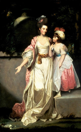 Sir Joshua Reynolds - Portrait of Mrs Jelf Powis and her Daughter.webp