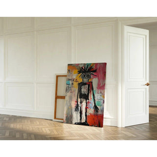 Tableau Street Art – L’Enfant aux Étoiles | Poster Abstrait Urbain Coloré | Affiche Moderne Inspirée de l’Art Brut Contemporain