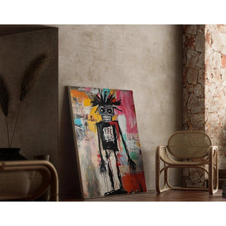 Tableau Street Art – L’Enfant aux Étoiles | Poster Abstrait Urbain Coloré | Affiche Moderne Inspirée de l’Art Brut Contemporain