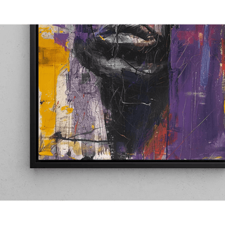 Tableau Street Art – Rage Chromatique | Affiche Urbaine Colorée et Émotionnelle | Poster Portrait Abstrait Moderne