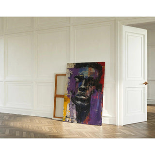 Tableau Street Art – Rage Chromatique | Affiche Urbaine Colorée et Émotionnelle | Poster Portrait Abstrait Moderne