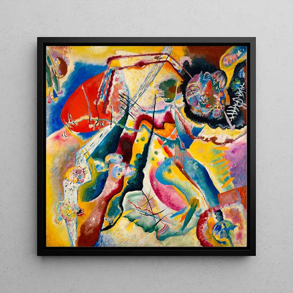 Riproduzione del dipinto a La Macchia Rossa - Wassily Kandinsky