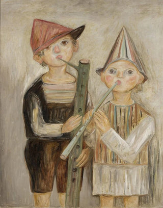 Tadeusz Makowski - Boys with rural pipes.webp