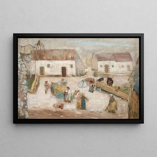 Tadeusz Makowski - Work in a farmstead.webp